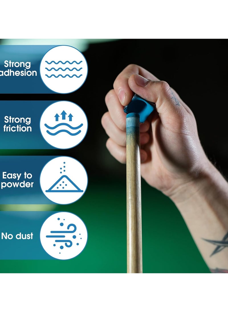 CMGTYYD 12Pcs Snooker Cues Chalk, No?slip Pool Cue Chalk Blue Premium Billiard Chalk Long-Lasting Cue Tip Snooker Accessories for Professional Billiard Players, Enthusiasts, Home Players  - Image 4