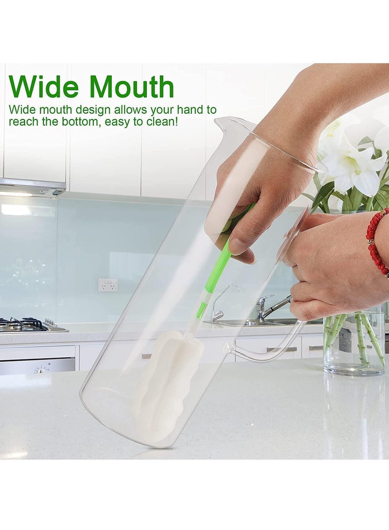 Glass Pitcher Glass Jug with Sealed Lid Beverage Pitcher for Hot/Cold Water Iced Tea and Juice Drink (1.5L) - Image 5