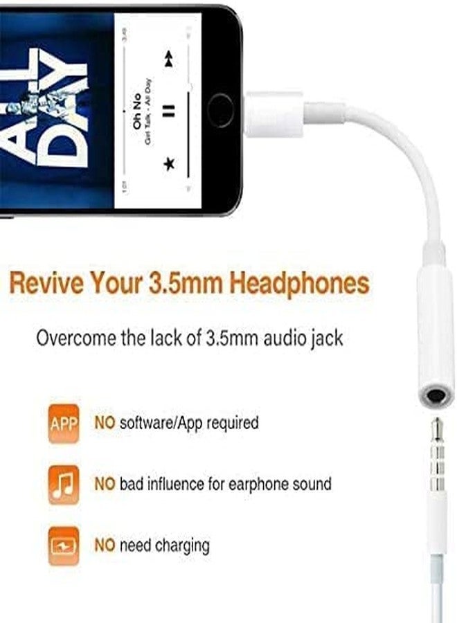 esbeecables Lightning to 3.5mm Adapter, 2 Pack [MFi Certified] iPhone Headphone Adapter Lightning to 3.5mm Audio Aux Jack Adapter Dongle Cable Converter Compatible with 14 13 12 11 XR XS X 8 7 iPad iPod - Image 5