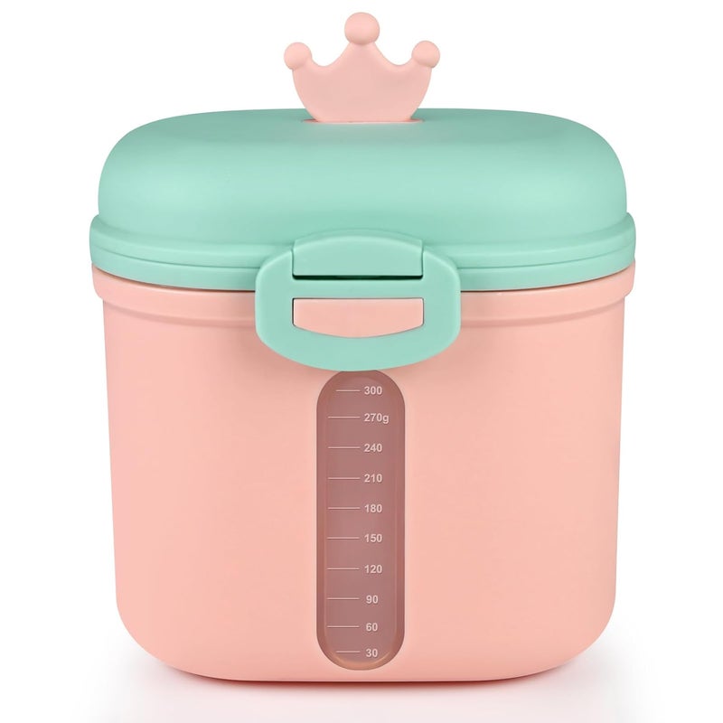 Accmor Baby Formula Dispenser On The Go Portable Milk Powder Formula Dispenser with ScoopFormula Containers for Travel Hold 127oz360g Formula Pink - Image 1