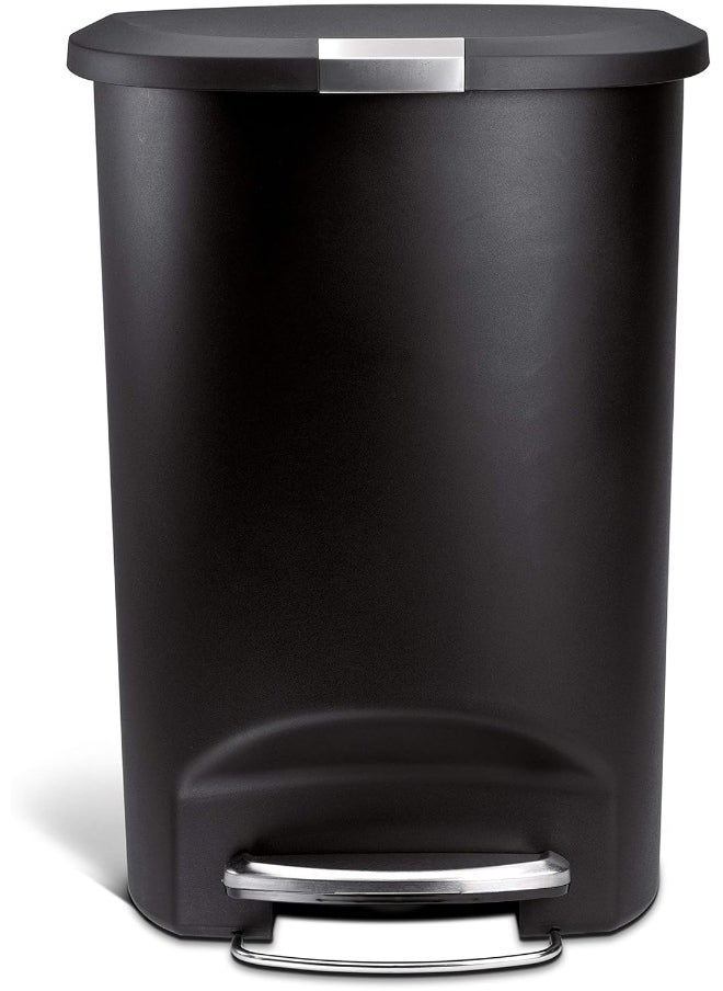 CW1371 45L Rectangular Pedal Bin, Black Plastic, W 40.5cm x H 61.5cm x D 33.0cm - pzsku/Z667CB0526E6B4CCC60F0Z/45/_/1721130102/14100144-11e3-4d9e-a6ed-b935a50a51f0