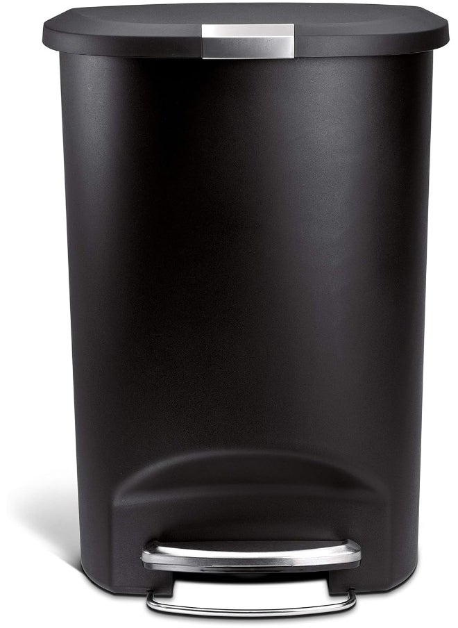 simplehuman CW1371 45L Rectangular Pedal Bin, Black Plastic, W 40.5cm x H 61.5cm x D 33.0cm  - Image 3