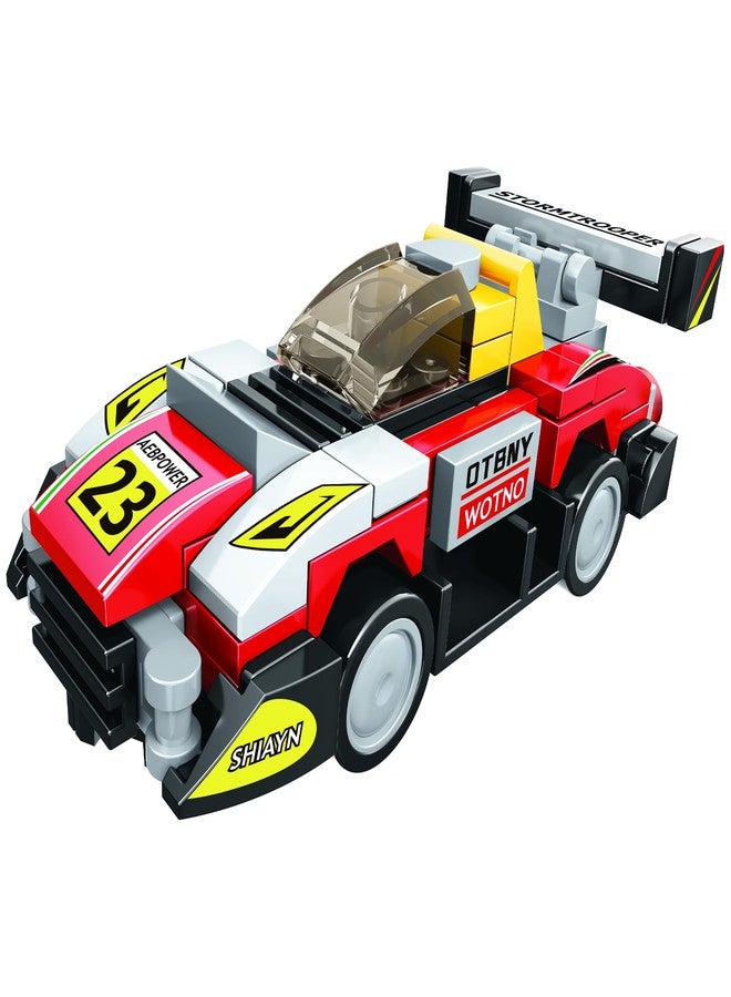 ThinkerPlace 8-in-1 Super Racing Car Red Star (98 Pieces) | Learn About Speed | Building Block Set for Kids Age 6+ | STEM Educational Toy | Build, Collect & Create Mega Robot | Science & Learning Toy - Image 3