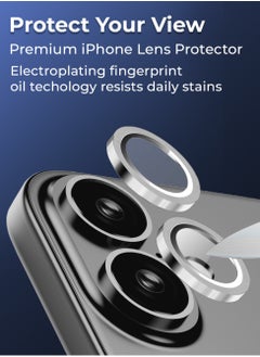 glassology iPhone 16 Lens Guard Scratch Resistant Anti-Fingerprint Camera Protection (White)  - Image 5