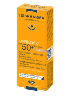 ISIS PHARMA ISIS UVEBLOCK 50+ MEDIUM TINTED FLUID 40ML 
