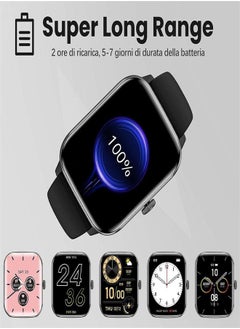 Generic Smartwatch for Men and Women, 1.91'' Screen with Sleep Monitor, Heart Rate Tracker, Waterproof, Intelligent Watch with Call and Voice Reply, Message Notifications, Fitness Tracker  - Image 5