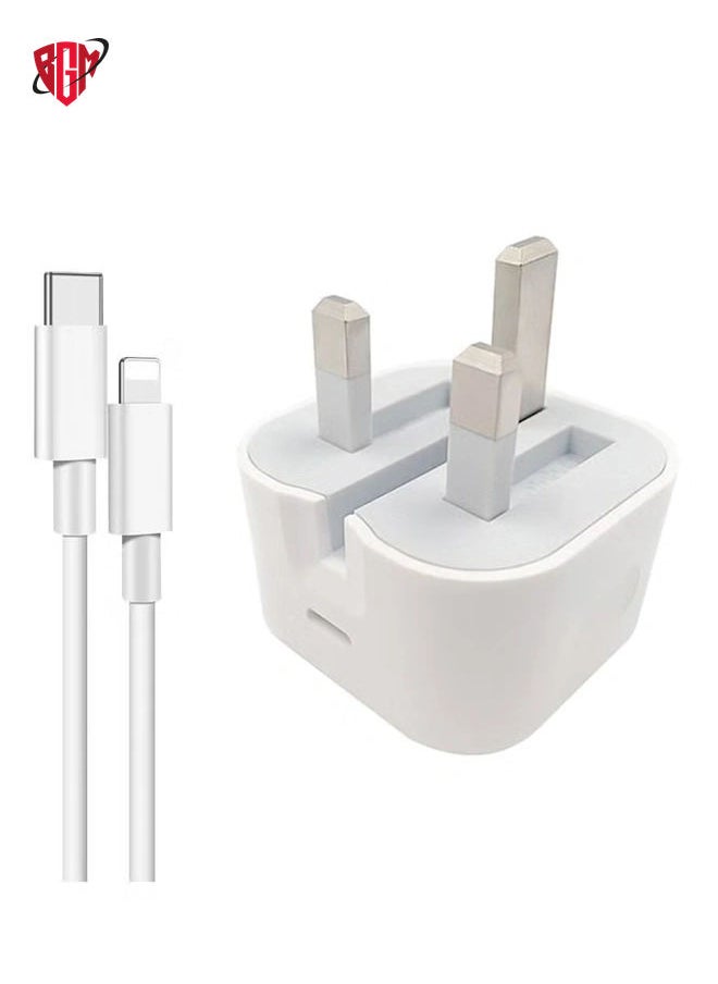 BGM - IPhone 20W USB-C Power Adapter With Cable for iPhone 12 / iPhone 12 Pro max /12mini (iPhone 20W USB-C Power Adapter) - Image 1