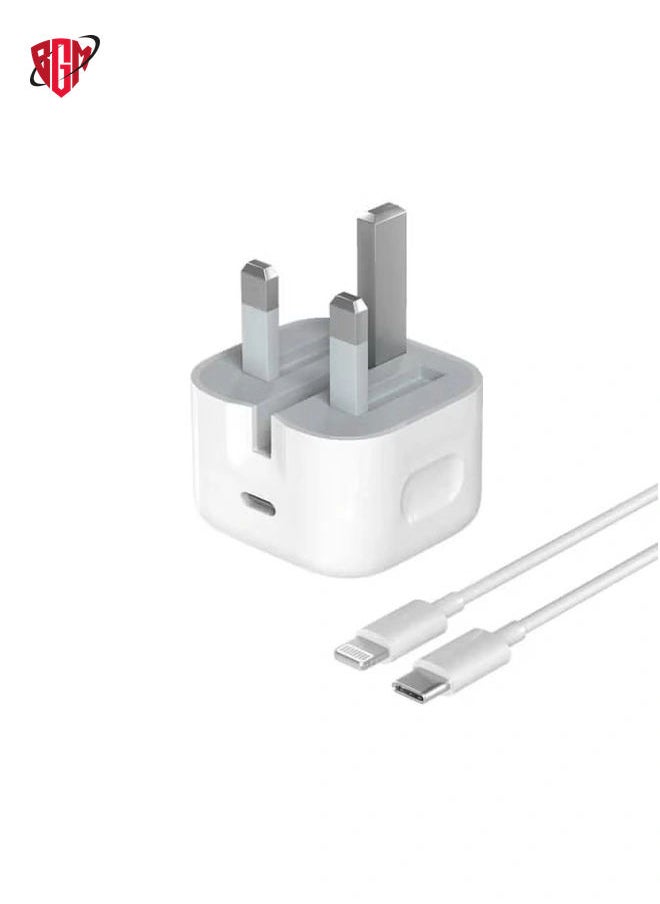 BGM - IPhone 20W USB-C Power Adapter With Cable for iPhone 12 / iPhone 12 Pro max /12mini (iPhone 20W USB-C Power Adapter) - Image 1