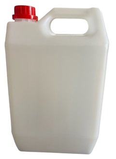5-Litre White Jerry Can with Red Cap