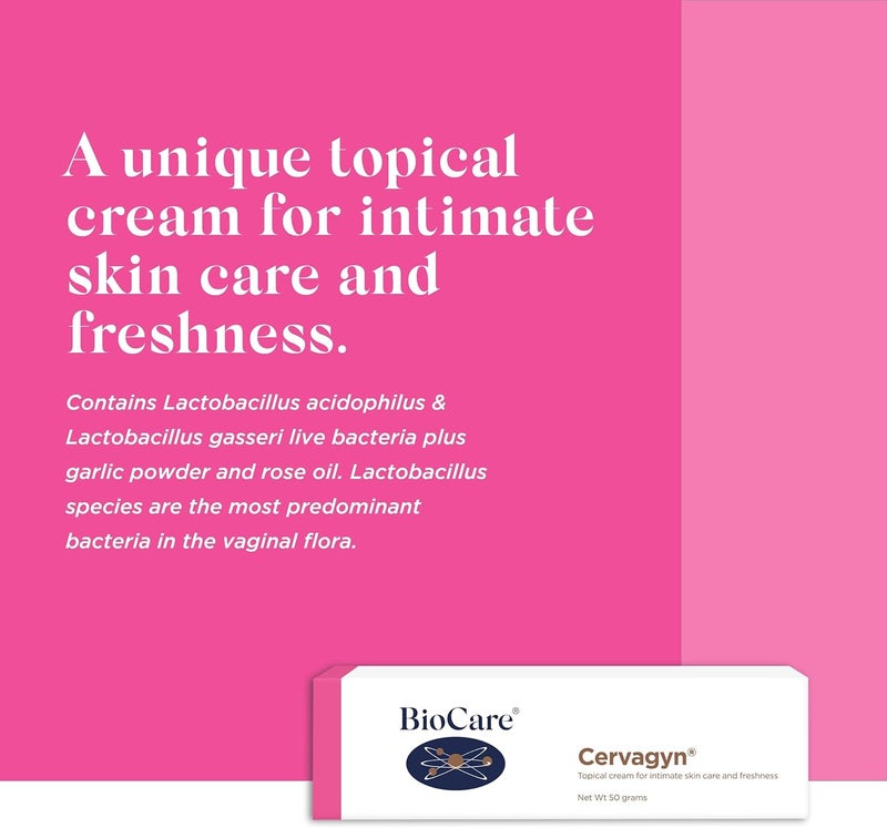 BioCare Cervagyn Topical Cream for Intimate Skin Care Freshness 50g - Image 2
