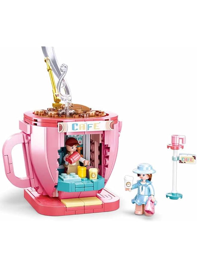 Sluban Creator Series Cafe Building Set 268 Pcs Pink - Image 4