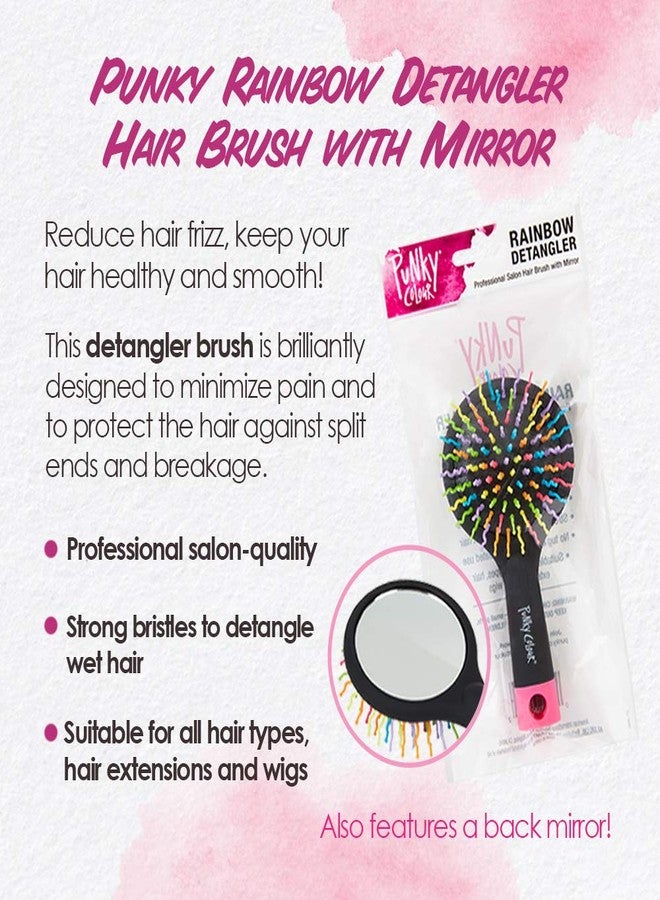 Punky Hair Brush and Hair Detangler with Mirror, Tackles Snarls, Knots, and Tangles without Pulling Or Painful Snagging - Image 3
