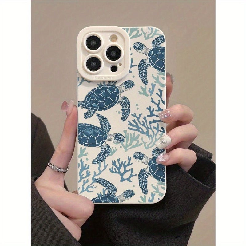 Ivory White Sea Turtle Phone Case for iPhone 13 Pro - Image 2