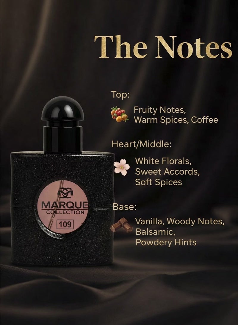 ماركيو كوليكشن عطر فانيليا للنساء - مجموعة مارك رقم 109 | عطر برائحة القهوة يدوم طويلًا للنساء | 25 مل - Image 2