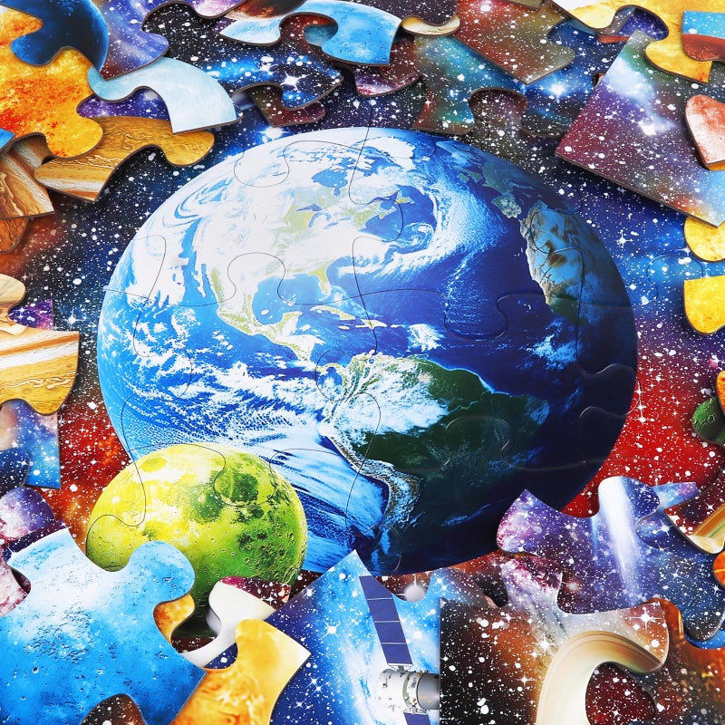 IFLOVE Jumbo Floor Puzzle for Kids,48 Piece Solar System Planet Large Jigsaw Puzzles for Toddler Ages 3-5,Preschool Educational Learning Space Toys,Easter Gift for Boys & Girls Ages 4-8 - Image 4