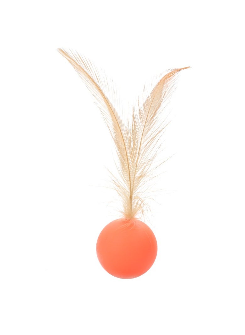Must - have Elastic Ball & Feather Cat Teaser Wand for Self - entertaining Cats - Interactive Boredom - buster Pet Supplies