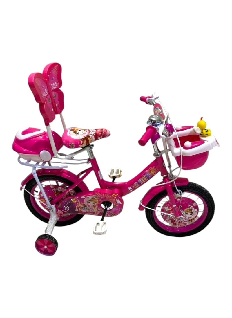 Bicycle with Air tyre Bell Chain Cover Supported Wheels For Kids Available 3 to 12 Years 