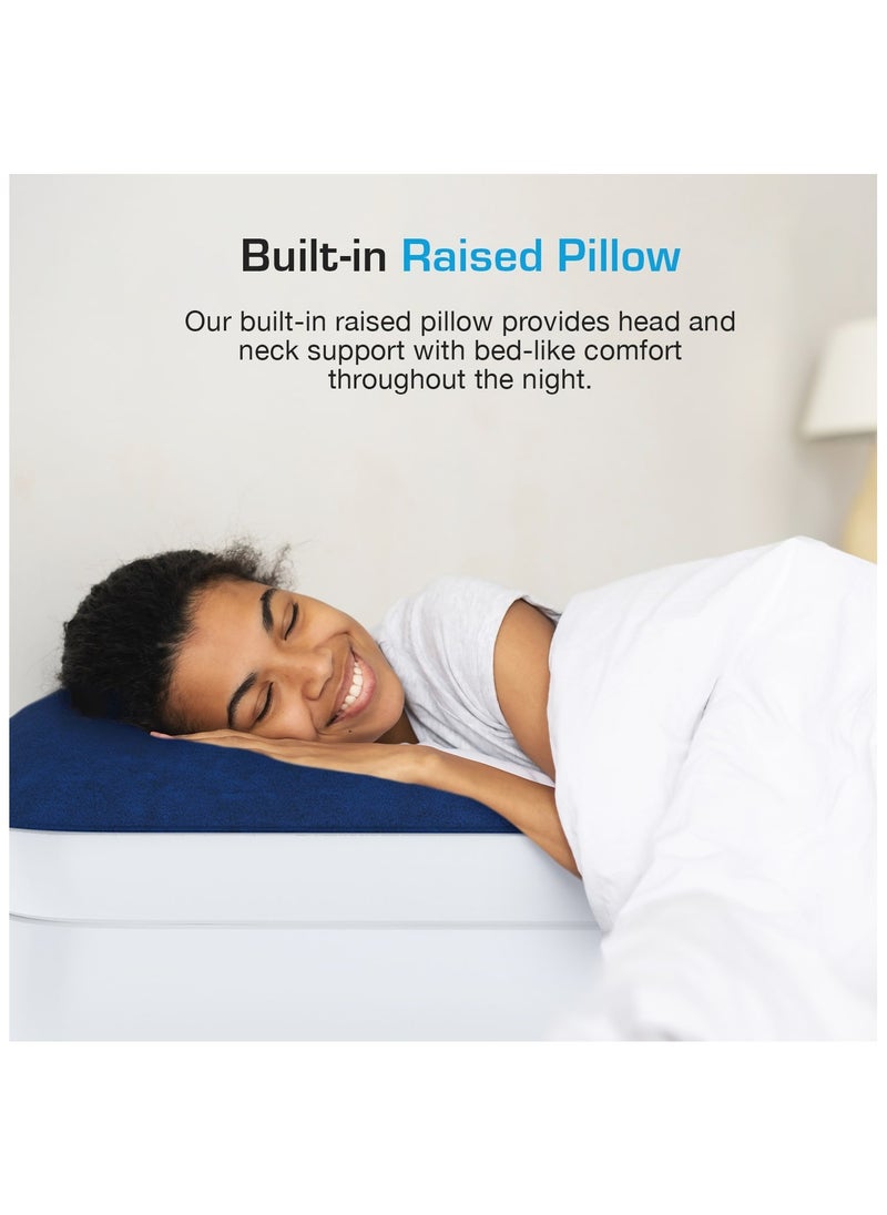 ACTIVE ERA - Luxury Single Size Inflatable Mattress - Elevated Air Mattress with Built-in Pump, Raised Pillow & Structured I-Beam Technology - Image 1