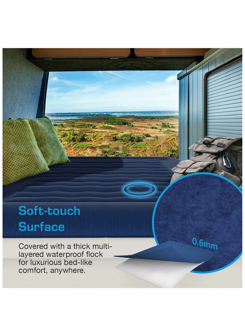 ACTIVE ERA - Luxury Single Size Inflatable Mattress - Elevated Air Mattress with Built-in Pump, Raised Pillow & Structured I-Beam Technology - Image 1