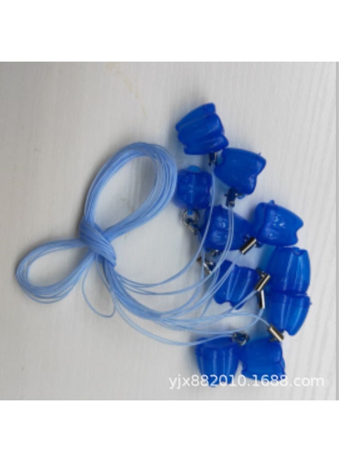 Baby Deciduous Teeth Storage Box Storage Box Children's Deciduous Teeth Plastic Storage Box Toy Necklace 8 Colors-Color:Transparent Blue  - Image 1