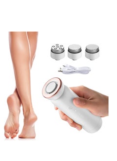 SYOSI Electric Foot Callus Remover Portable Rechargeable Foot File Callus Remover for Feet Pedicure Tools Foot Scrubber Kit, Waterproof Foot Care for Dead and Cracked Dry Skin 5 Speed 3 Grinding Heads  - Image 1