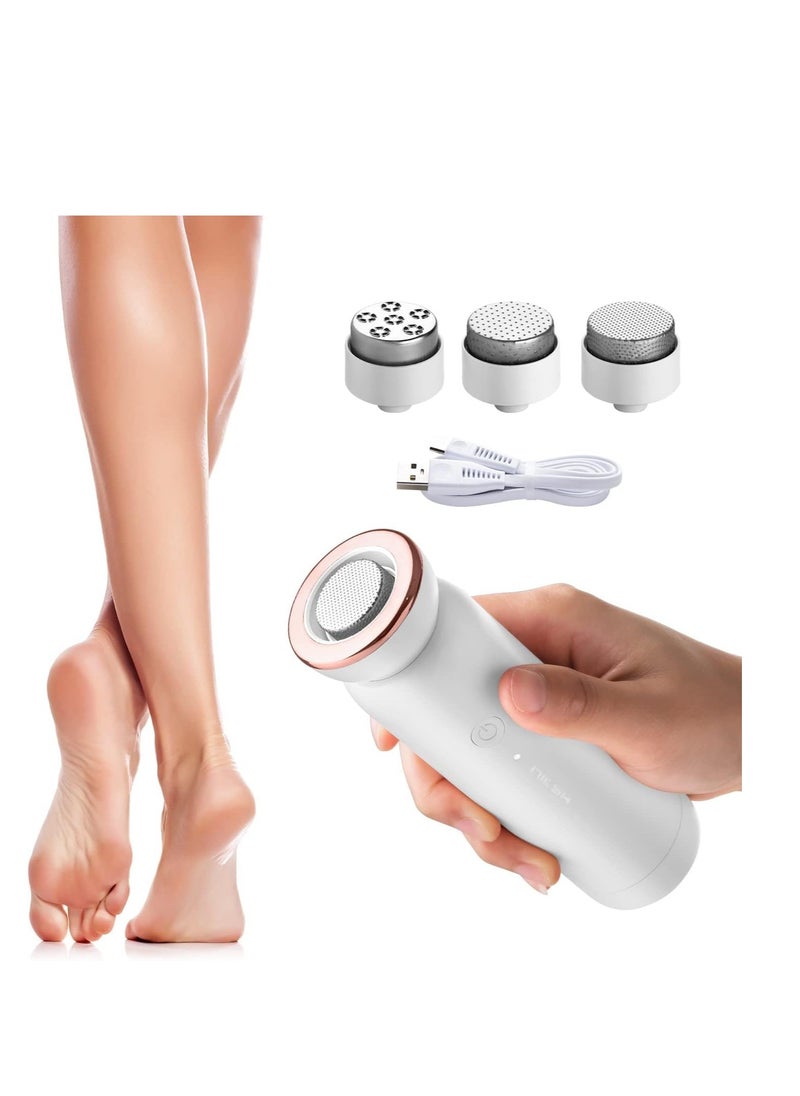 SYOSI Electric Foot Callus Remover Portable Rechargeable Foot File Callus Remover for Feet Pedicure Tools Foot Scrubber Kit, Waterproof Foot Care for Dead and Cracked Dry Skin 5 Speed 3 Grinding Heads  - Image 1