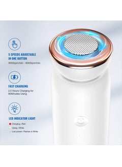 SYOSI Electric Foot Callus Remover Portable Rechargeable Foot File Callus Remover for Feet Pedicure Tools Foot Scrubber Kit, Waterproof Foot Care for Dead and Cracked Dry Skin 5 Speed 3 Grinding Heads  - Image 2