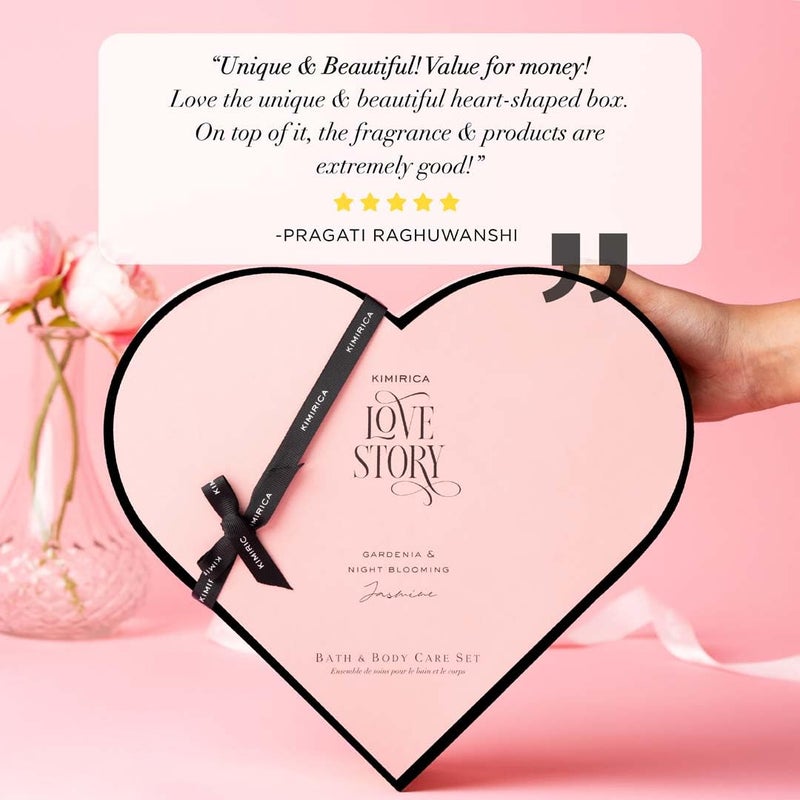 KIMIRICA Gift Set Love Story Moment For Women Men Luxury Bath And Body Care Set For Husband Wife Birthday Gift KitsAnniversary To Pamper Your Loved Ones For All Occasion AgesPack Of 7 - Image 5