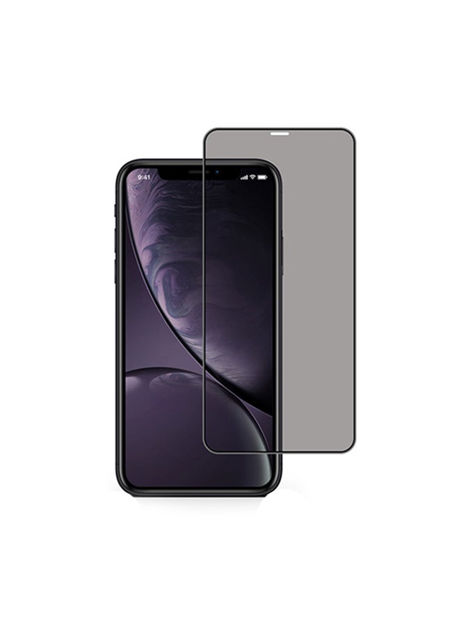 لاصقة حماية شاشة من الزجاج المقوى لهاتف أبل آيفون XR تمنحك الخصوصية شفاف
