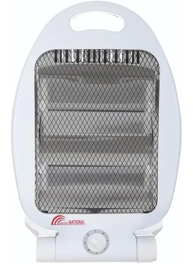 United National Electric Heater, 2 Candles, 600 Watt, WDNSB-80 - White Black - Image 1