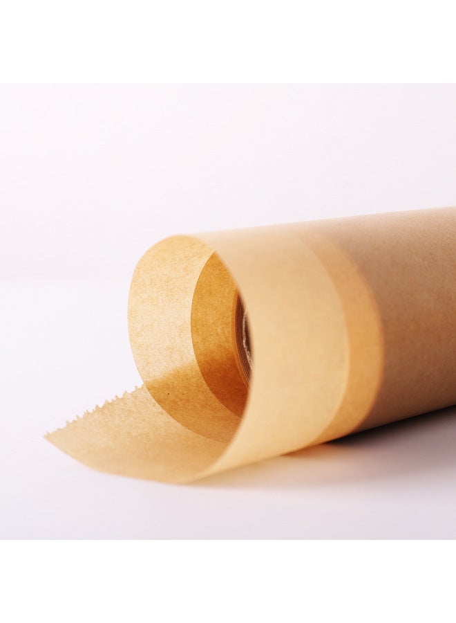 Baking Paper Steamer Paper Baking Paper Log Color Butter Paper High Temperature Resistant Barbecue Pizza Silicone Paper Roll Oil-proof Natural Color-Color:Chinese Color Box Packaging-Specifications:Original Color 30cm Wide, Enough 20m - Image 4