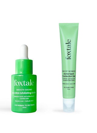 Foxtale Acne Treatment Smooth Sailing  Exfoliating Serum 30ml and Acne Spot Corrector Gel 15ml - pzsku/Z667DC797EE427FA2A735Z/45/_/1701673960/0b592ddd-7e6c-4103-8100-0fe6cb5fbff4