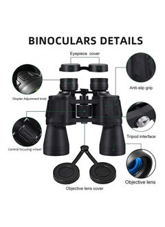 Generic 20x50 Professional Binoculars for Adults – Powerful Binoculars for Travel, Bird Watching, Hunting, Sports, Wildlife, and Concerts (Black)  - Image 4