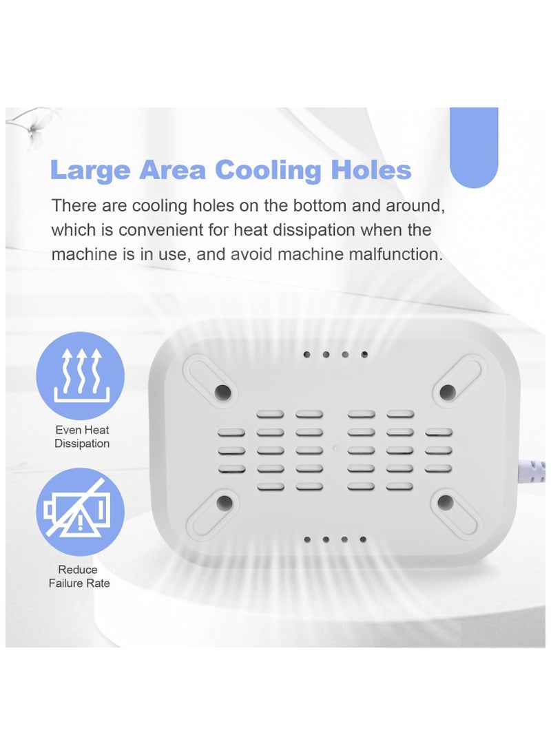 SYOSI - Nail Sterilizer Tool Electric, High-Temperature Nail Sterilizer, Portable 365℉ White Sterilizer Tool, Autoclave Sterilizers with Glass Beads, to Sterilize Any Metal Tools More Efficient and Safe - Image 1