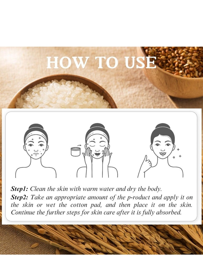 Rice Pure Essential Toner Brightens Skin toner Relieves Dryness Anti Wrinkle and Hydrating 120ml