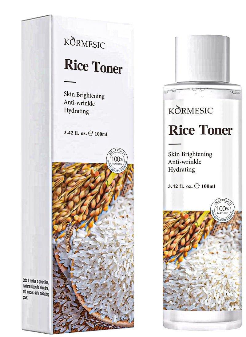 Kormesic Rice Pure Essential Toner Brightens Skin toner Relieves Dryness Anti Wrinkle and Hydrating 120ml  - Image 2
