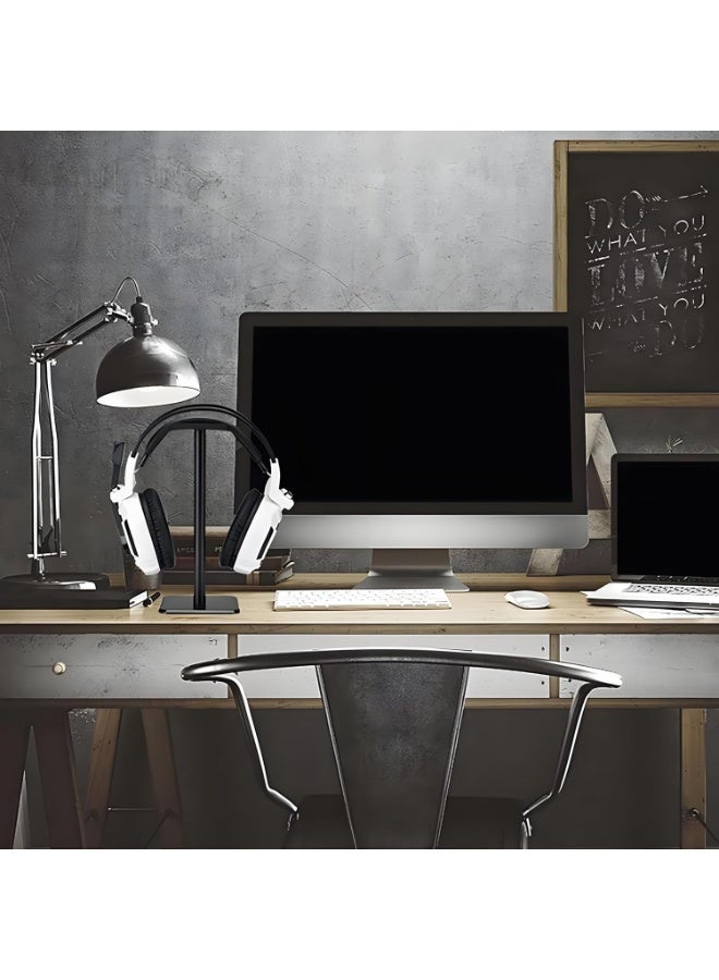 حامل للسماعة من سبائك الألومنيوم، دعامة سطح مكتب ثابتة قابلة للفصل مع ملصق لسماعات الألعاب السلكية أو اللاسلكية، من أجل - Image 4