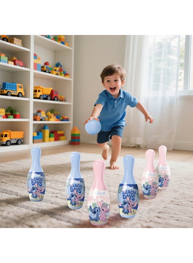Disney Stitch 6pcs Kids Bowling Set Indoor or Outdoor Games for Kids,6 Bowling Bottles,Bowling Pins Toy Game , Gifts For Kids - Image 3