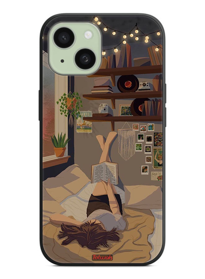 Tolwak Apple iPhone 15 Plus Protective Case Cover Studying Art - Image 2