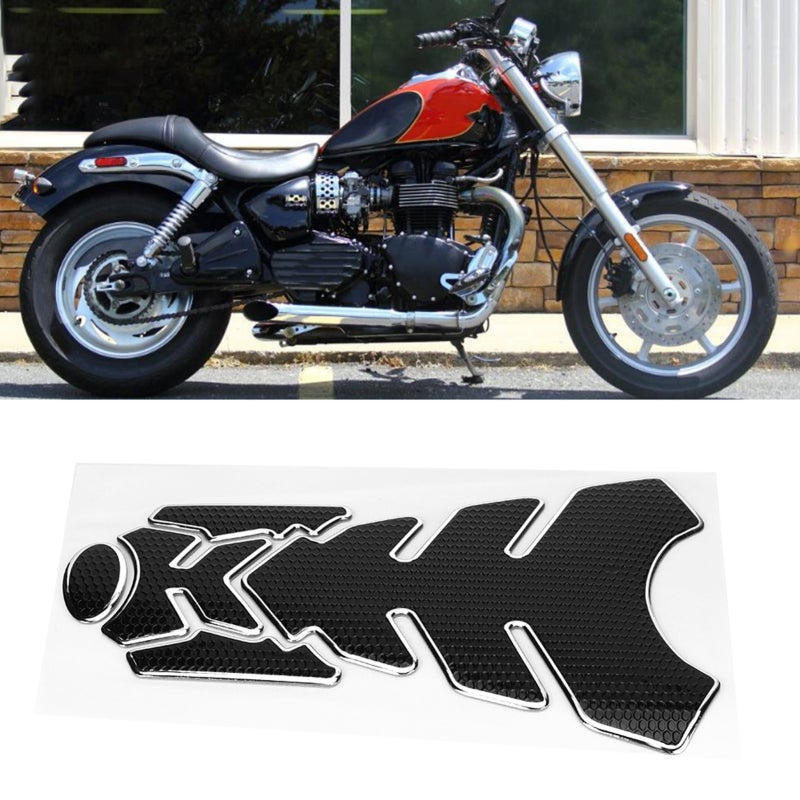Motorcycle Tank Sticker Ultra-Sticky Tank Pad Protector Soft PVC - Easy to Paste and Remove - Tank Traction Pad for Fuel Tank Finish Protection - Image 5