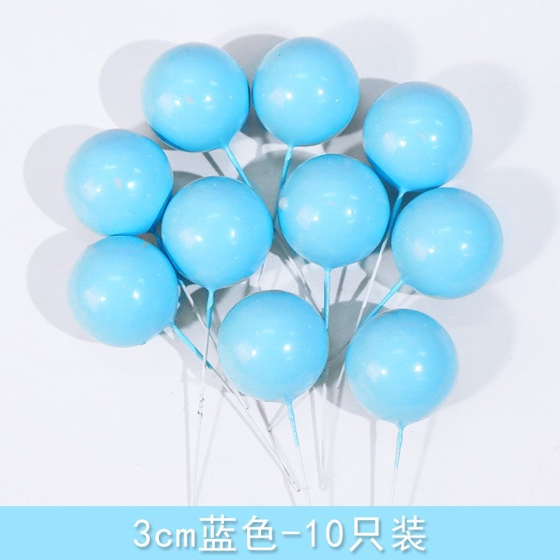 Internet Celebrated Girl Birthday Cake Decoration Ice Queen Elsa Princess Decoration Digital Birthday Light Plug-in 3cm blue 10 pack