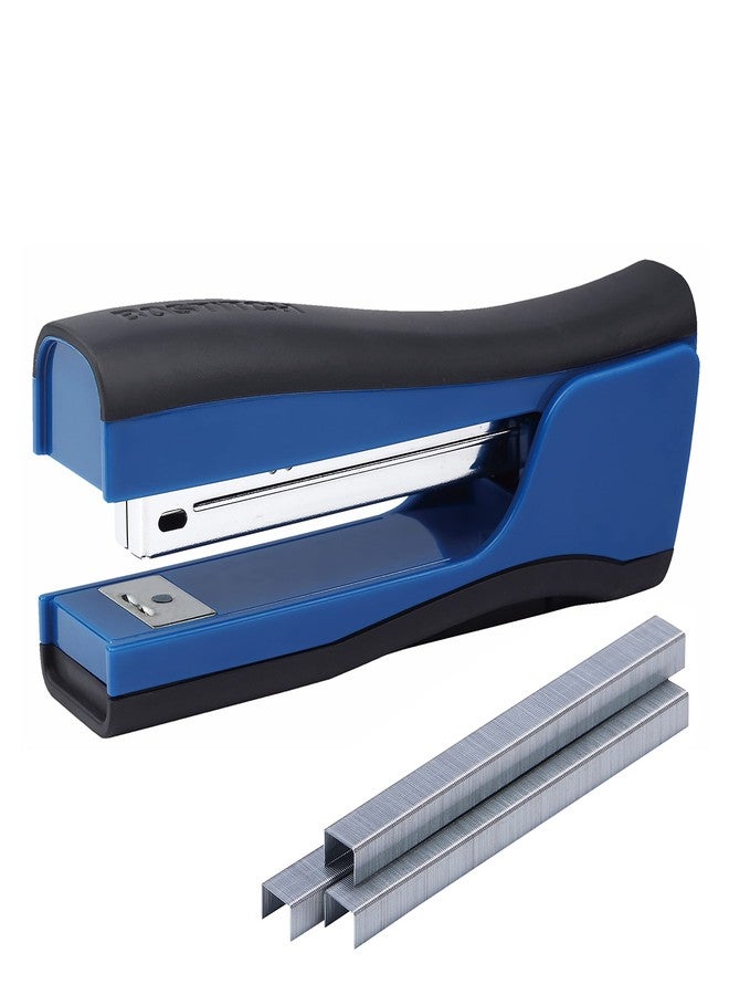 Bostitch Office Dynamo 4 in 1 Standup Stapler, Includes 420 Staples, 20 Sheet Capacity, Integrated Pencil Sharpener, Staple Remover & Staple Storage, Blue - Image 1
