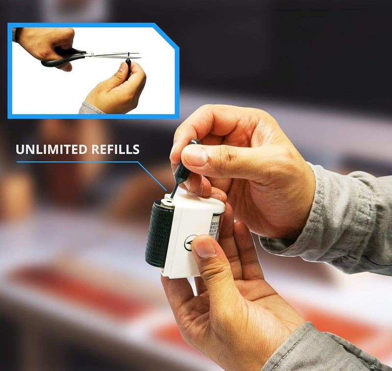 Vantamo 3-Pack Refills for Confidential Identity Theft Protection Roller Stamp Wide - Image 3