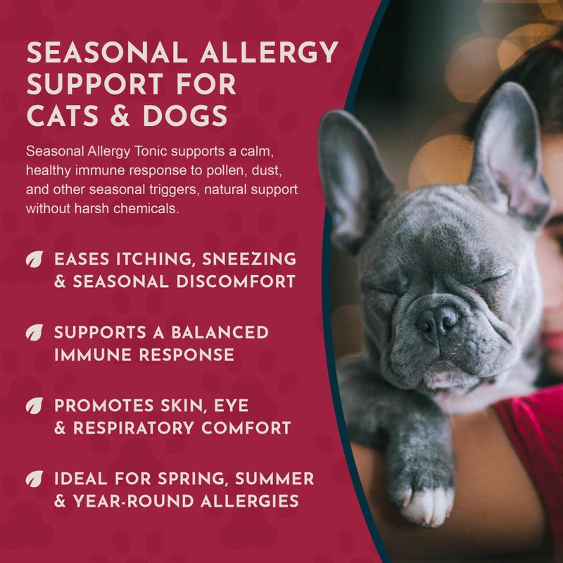 Animal Essentials علاج الحساسية الموسمية للحيوانات الأساسية للكلاب - دعم عشبي سائل للكلاب والقطط، مكمل صحي للبشرة الحساسة وراحة موسمية، صبغة عرق السوس، 100% عضوي - 1 أونصة سائلة - Image 5