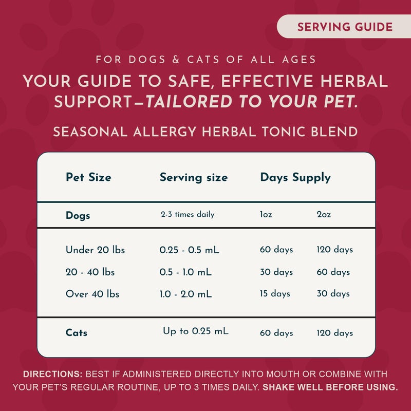 Animal Essentials علاج الحساسية الموسمية للحيوانات الأساسية للكلاب - دعم عشبي سائل للكلاب والقطط، مكمل صحي للبشرة الحساسة وراحة موسمية، صبغة عرق السوس، 100% عضوي - 1 أونصة سائلة - Image 4