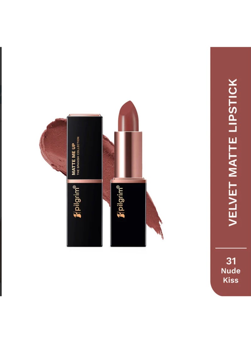 Pilgrim Bullet Lipstick Nude Kiss 4.2g - Image 1