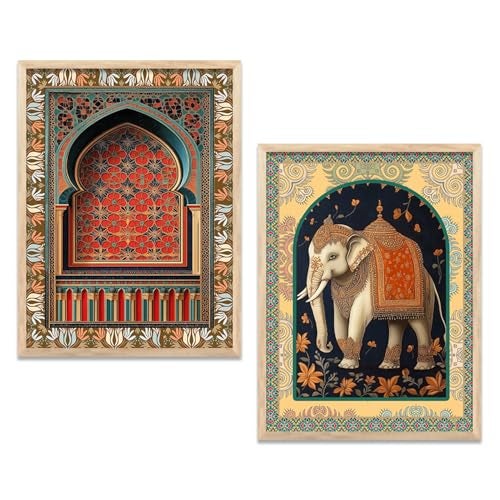 Kotart Traditional Indian Wall Art Paintings for Living Room | Paintings For Home Decoration| Framed Wall Painting for Home Room Bedroom Office Wall Décor| Painting For Home Decoration (Art 4, (10x13 inch), Framed) - Image 1