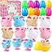 Vellibring 12 Pcs Easter Eggs with Jumping Bunny Wind Up Toys 4 Colors Hopping Windup Toy for Kids Boys Girls Easter Egg Hunt Basket Party Favors Goody Bag Fillers Presents - Image 2