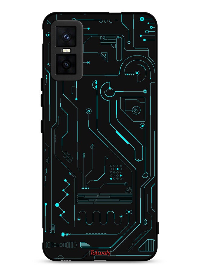 Tolwak Infinix GT 30 Pro Protective Case Cover Digital Art Circuits Minimalism Multiple Display - Image 1