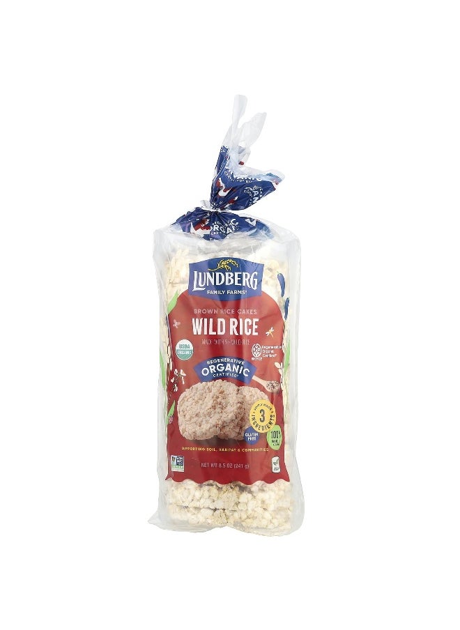 Lundberg Lundberg, Organic Brown Rice Cakes, Wild Rice , 8.5 oz (241 g)  - Image 1